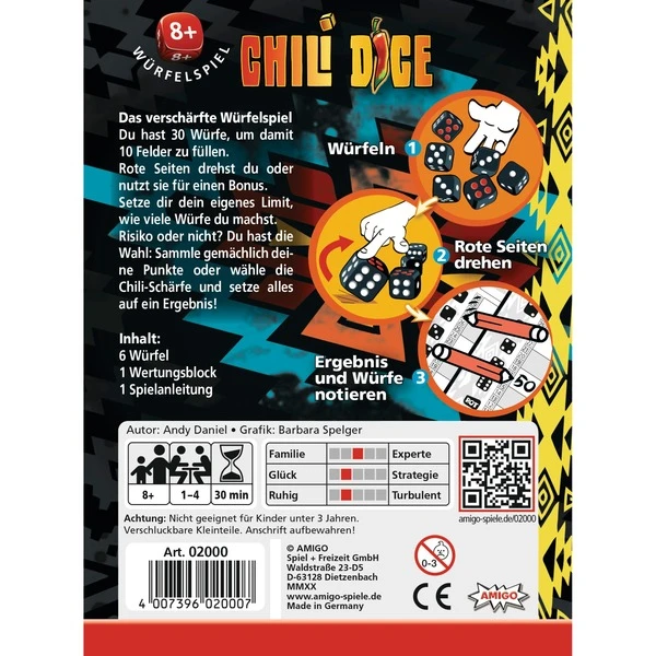 Amigo Chili Dice, Würfelspiel – Bild 3