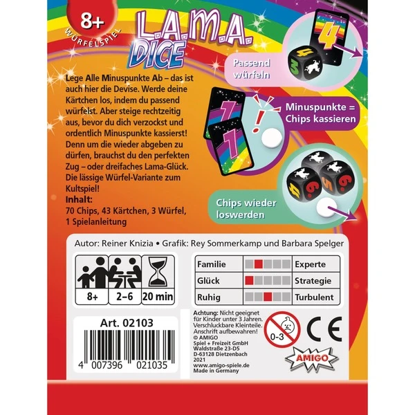 Amigo LAMA Dice, Kartenspiel – Bild 3