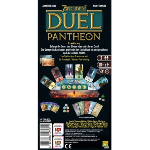 Asmodee 7 Wonders Duel - Pantheon, Brettspiel – Bild 3