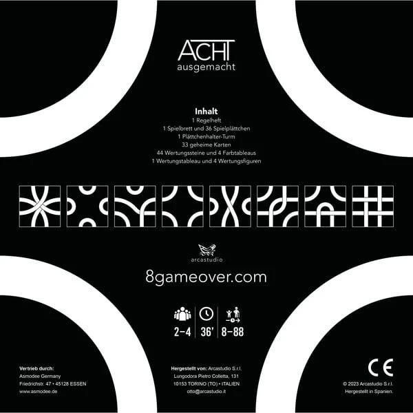 Asmodee ACHT: Ausgemacht, Brettspiel – Bild 3