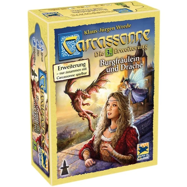 Asmodee Carcassonne - Burgfräulein Und Drache, Brettspiel