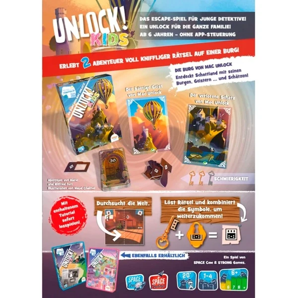 Asmodee Unlock! Kids - Die Burg Von Mac Unlock, Kartenspiel – Bild 4