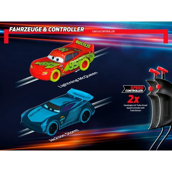 Carrera GO!!! Disney·Pixar Cars - Glow Racers, Rennbahn – Bild 5