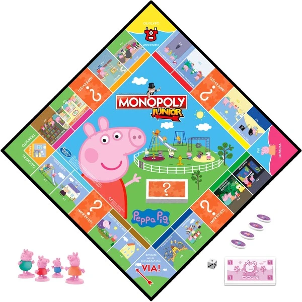 Hasbro Monopoly Junior: Peppa Wutz, Brettspiel – Bild 2