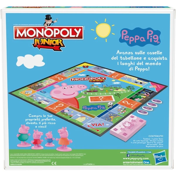 Hasbro Monopoly Junior: Peppa Wutz, Brettspiel – Bild 5