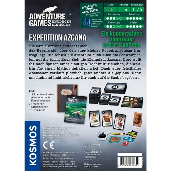 KOSMOS Adventure Games - Expedition Azcana, Brettspiel – Bild 4