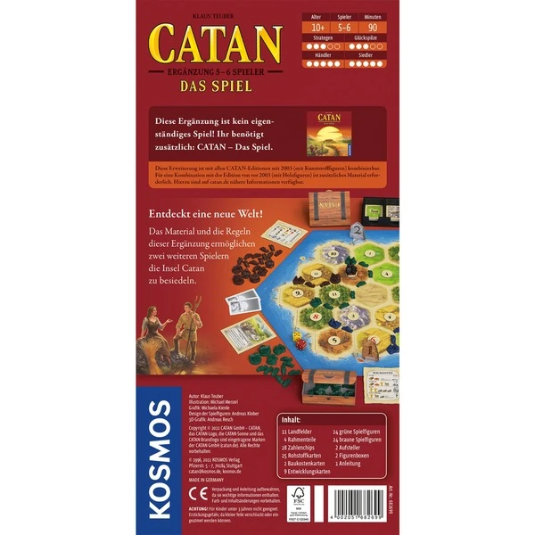 KOSMOS CATAN - Ergänzung Für 5-6 Spieler, Brettspiel – Bild 2
