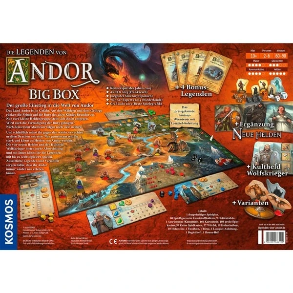 KOSMOS Die Legenden Von Andor - Big Box, Brettspiel – Bild 5