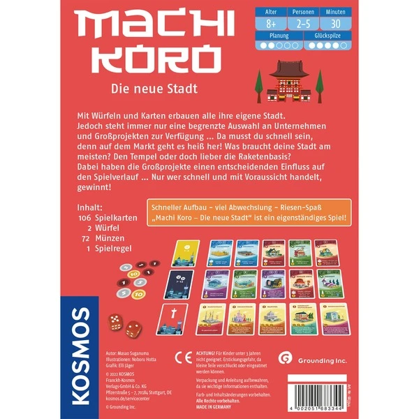 KOSMOS Machi Koro - Die Neue Stadt, Kartenspiel – Bild 4