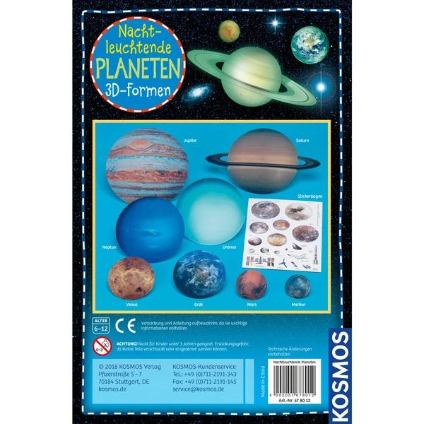 KOSMOS Nachtleuchtende Planeten, Experimentierkasten – Bild 2
