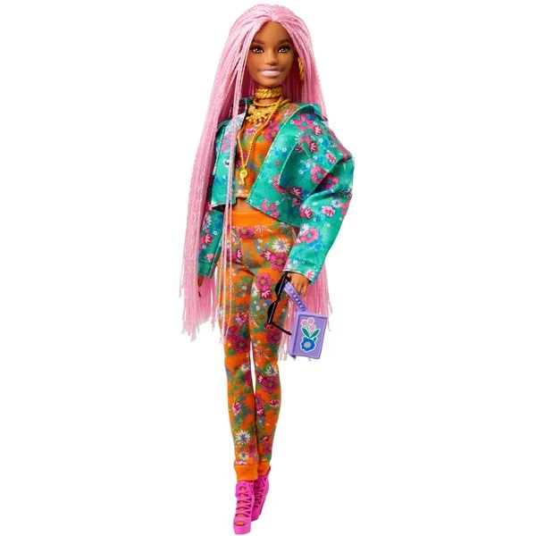 Mattel Barbie Extra Puppe Mit Pinken Flechtzöpfen – Bild 2