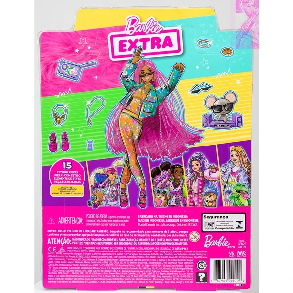 Mattel Barbie Extra Puppe Mit Pinken Flechtzöpfen – Bild 8