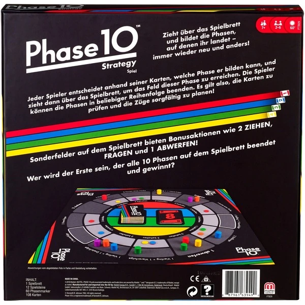 Mattel Games Phase 10 Strategy, Brettspiel – Bild 2