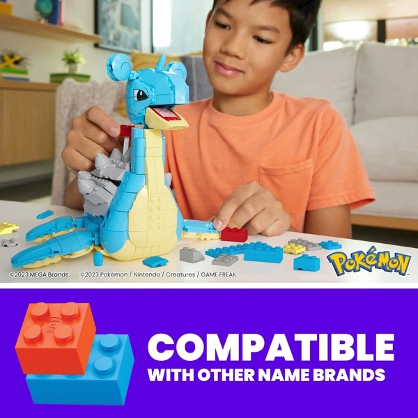 Mattel MEGA Pokémon Lapras, Konstruktionsspielzeug – Bild 8