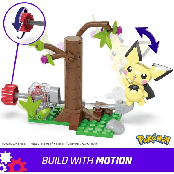 Mattel MEGA Pokémon Pichus Wald-Futtersuche, Konstruktionsspielzeug – Bild 4