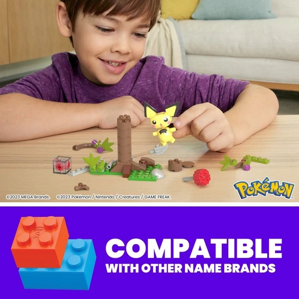 Mattel MEGA Pokémon Pichus Wald-Futtersuche, Konstruktionsspielzeug – Bild 6