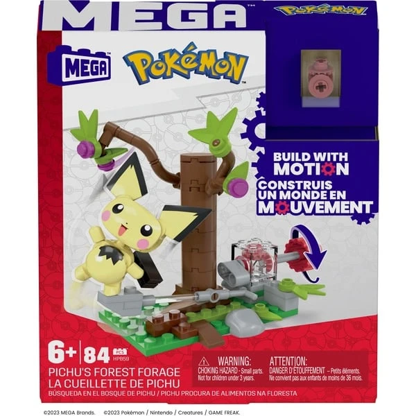 Mattel MEGA Pokémon Pichus Wald-Futtersuche, Konstruktionsspielzeug – Bild 8
