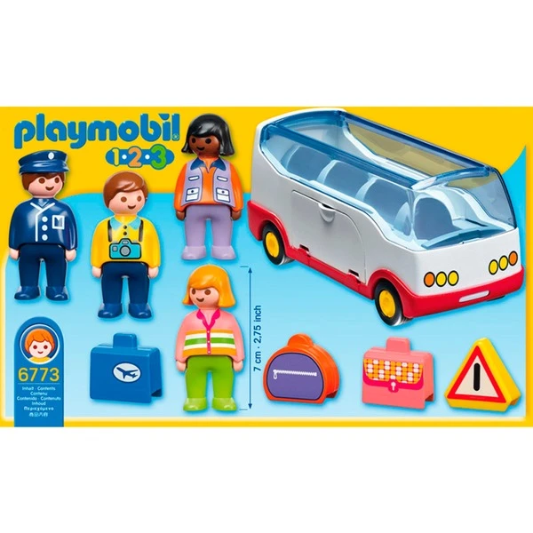 PLAYMOBIL 6773 1.2.3 Reisebus, Konstruktionsspielzeug – Bild 2