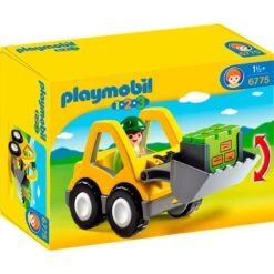 PLAYMOBIL 6775 1.2.3 Radlader, Konstruktionsspielzeug