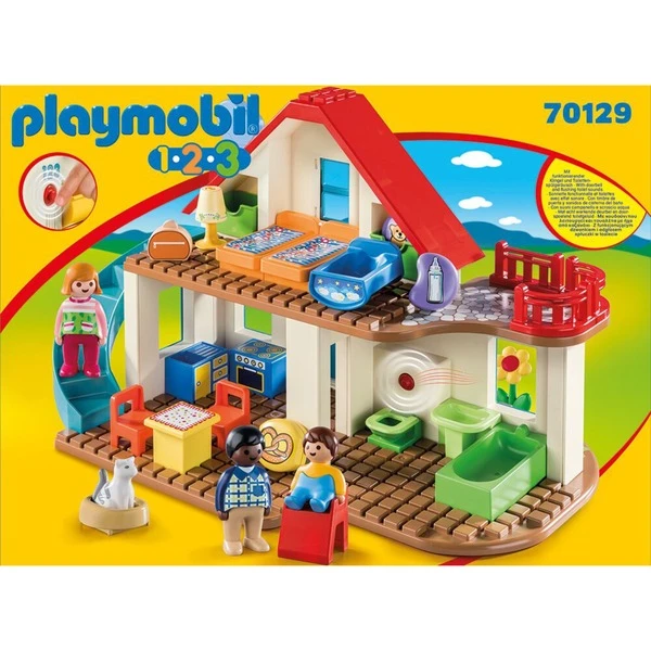 PLAYMOBIL 70129 1.2.3 Einfamilienhaus, Konstruktionsspielzeug – Bild 2