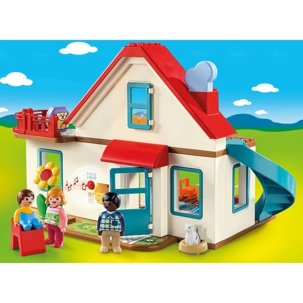 PLAYMOBIL 70129 1.2.3 Einfamilienhaus, Konstruktionsspielzeug – Bild 3