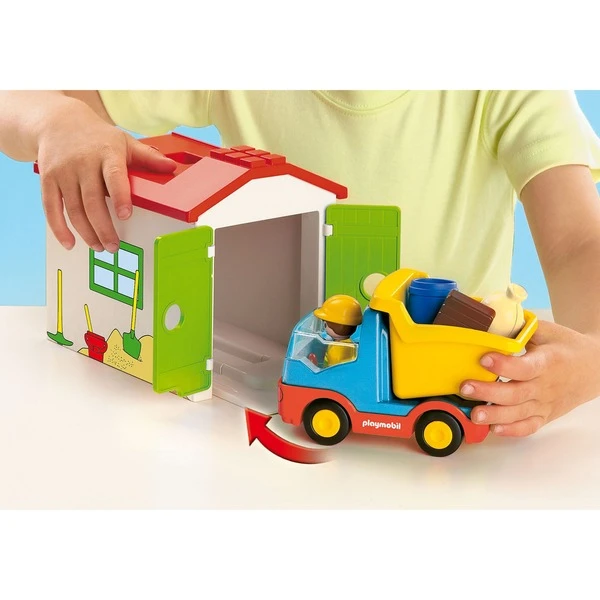 PLAYMOBIL 70184 1.2.3 LKW Mit Sortiergarage, Konstruktionsspielzeug – Bild 6