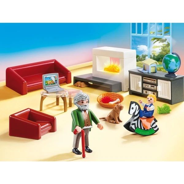 PLAYMOBIL 70207 Dollhouse Gemütliches Wohnzimmer, Konstruktionsspielzeug – Bild 2