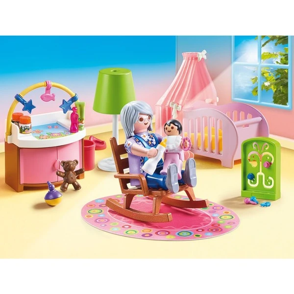 PLAYMOBIL 70210 Dollhouse Babyzimmer, Konstruktionsspielzeug – Bild 3