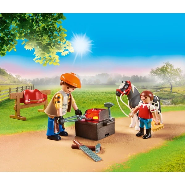 PLAYMOBIL 70518 Country Mobiler Hufschmied, Konstruktionsspielzeug – Bild 3