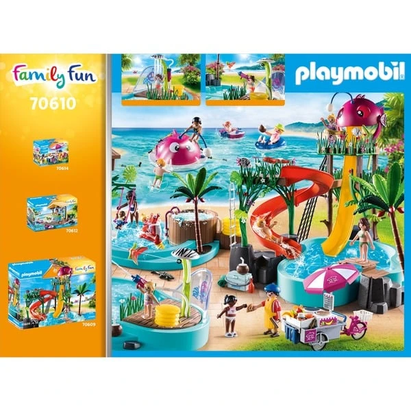 PLAYMOBIL 70610 Family Fun Spaßbecken Mit Wasserspritze, Konstruktionsspielzeug – Bild 2