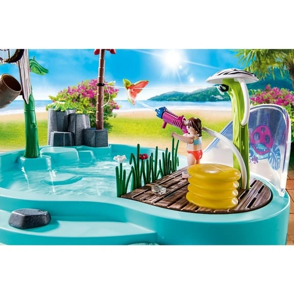 PLAYMOBIL 70610 Family Fun Spaßbecken Mit Wasserspritze, Konstruktionsspielzeug – Bild 4