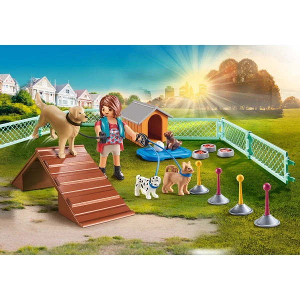 PLAYMOBIL 70676 City Life Geschenkset "Hundetrainerin", Konstruktionsspielzeug – Bild 2
