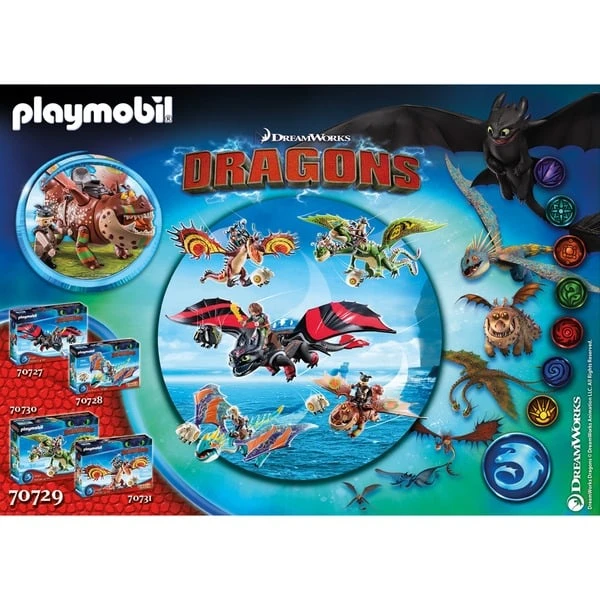 PLAYMOBIL 70729 Dragon Racing: Fischbein Und Fleischklops, Konstruktionsspielzeug – Bild 3