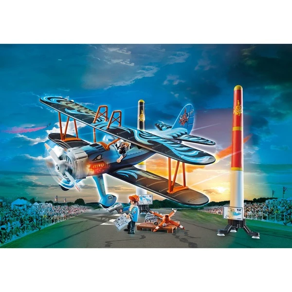 PLAYMOBIL 70831 Air Stuntshow Doppeldecker "Phönix", Konstruktionsspielzeug – Bild 3