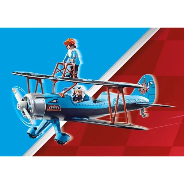 PLAYMOBIL 70831 Air Stuntshow Doppeldecker "Phönix", Konstruktionsspielzeug – Bild 5
