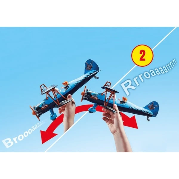 PLAYMOBIL 70831 Air Stuntshow Doppeldecker "Phönix", Konstruktionsspielzeug – Bild 7