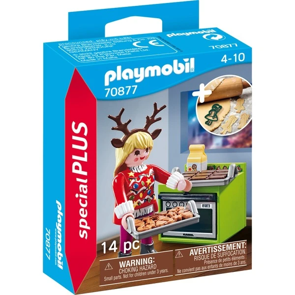 PLAYMOBIL 70877 SpecialPLUS Weihnachtsbäckerei, Konstruktionsspielzeug