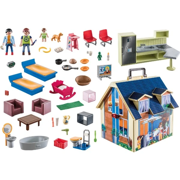 PLAYMOBIL 70985 Dollhouse Mitnehm-Puppenhaus, Konstruktionsspielzeug – Bild 2