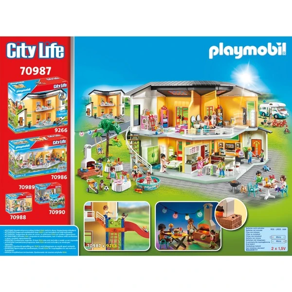 PLAYMOBIL 70987 City Life Poolparty Mit Rutsche, Konstruktionsspielzeug – Bild 5