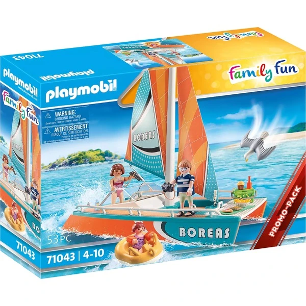 PLAYMOBIL 71043 Family Fun Katamaran, Konstruktionsspielzeug