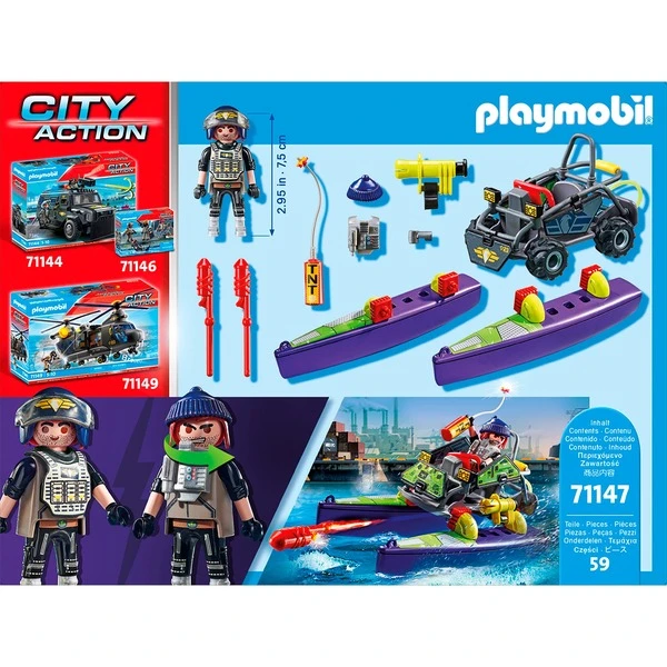 PLAYMOBIL 71147 City Action SWAT-Multi-Terrain-Quad, Konstruktionsspielzeug – Bild 8