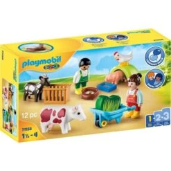 PLAYMOBIL 71158 1.2.3 Spielspaß Auf Dem Bauernhof, Konstruktionsspielzeug
