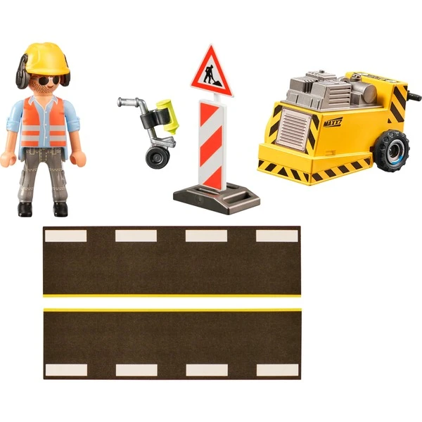 PLAYMOBIL 71185 Bauarbeiter Mit Kantenfräser, Konstruktionsspielzeug – Bild 2