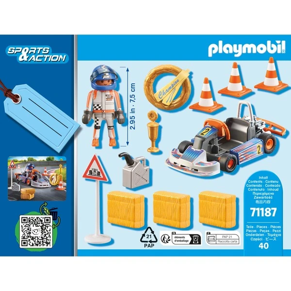 PLAYMOBIL 71187 Racing-Kart, Konstruktionsspielzeug – Bild 3