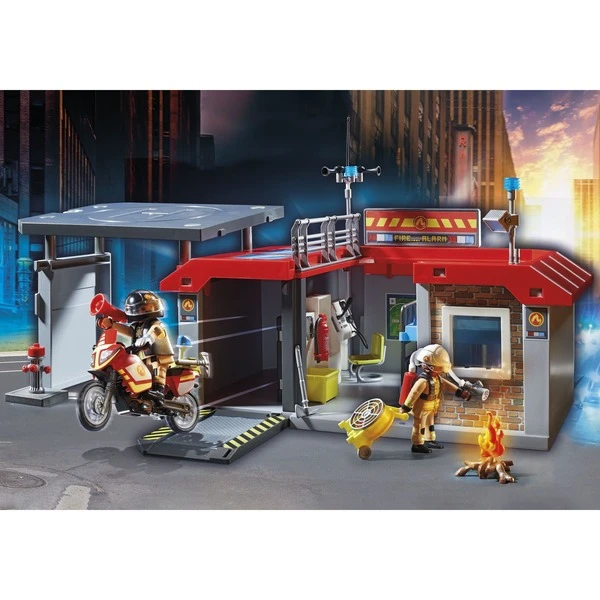 PLAYMOBIL 71193 City Action Mitnehm-Feuerwehrstation, Konstruktionsspielzeug – Bild 5