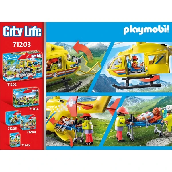 PLAYMOBIL 71203 City Life - Rettungshelikopter, Konstruktionsspielzeug – Bild 6