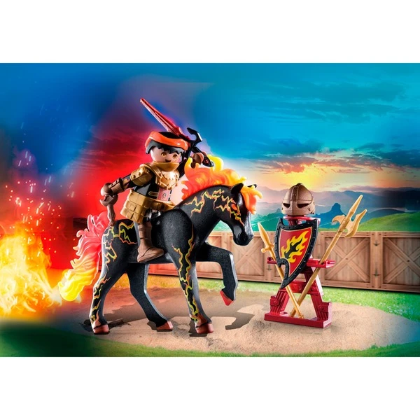 PLAYMOBIL 71213 Novelmore Burnham Raiders - Feuerritter, Konstruktionsspielzeug – Bild 3