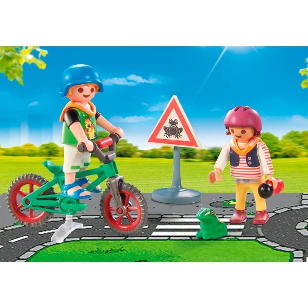 PLAYMOBIL 71332 City Life Fahrradparcours, Konstruktionsspielzeug – Bild 4