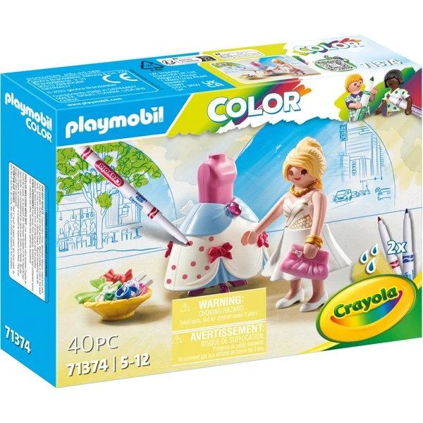 PLAYMOBIL 71374 Color Fashion Kleid, Konstruktionsspielzeug