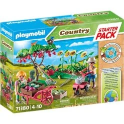 PLAYMOBIL 71380 Country Starter Pack Bauernhof Gemüsegarten, Konstruktionsspielzeug